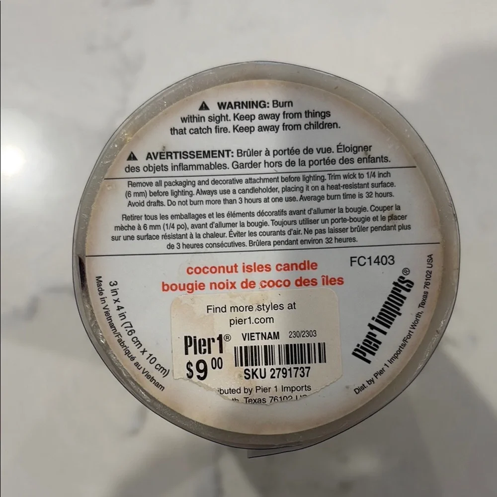 Pier 1 Starfish - Beach Themed Candle 🕯️